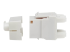 Eaton Tripp Lite Series Cat6a 110-Style Punchdown RJ45 Keystone Jack, White, TAA - Linkerkant
