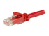 StarTech.com 100ft CAT6 Ethernet Cable, 10 Gigabit Snagless RJ45 650MHz 100W PoE Patch Cord, CAT 6 10GbE UTP Network Cable w/Strain Relief, Red, Wiring is UL Certified/TIA - Close-up