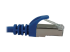 Eaton Tripp Lite Series Cat6a 10G Snagless Shielded Slim STP Ethernet Cable (RJ45 M/M), PoE, Blue, 6 ft. (1.8 m) - Close-up