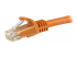StarTech.com 100ft CAT6 Ethernet Cable, 10 Gigabit Snagless RJ45 650MHz 100W PoE Patch Cord, CAT 6 10GbE UTP Network Cable w/Strain Relief, Orange, Wiring is UL Certified/TIA - Close-up