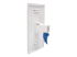 Eaton Tripp Lite Series Cat6a Straight-Through Modular In-Line Snap-In Coupler w/90-Degree Down-Angled Port, White (RJ45 F/F) - Rug