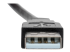 Eaton Tripp Lite Series USB 2.0 All-in-One Keystone/Panel Mount Extension Cable (M/F), Angled Connector, 1 ft. (0.31 m) - Close-up