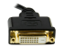 StarTech.com 8 in Mini HDMI to DVI Cable Adapter, DVI-D to HDMI (1920x1200p), 19 Pin HDMI Mini (C) Male to DVI-D Female, Digital Monitor Adapter Cable M/F, 3.9 Gbps Bandwidth, Black - Close-up