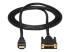 StarTech.com 6ft (1.8m) HDMI to DVI Cable, DVI-D to HDMI Display Cable (1920x1200p), Black, 19 Pin HDMI Male to DVI-D Male Cable Adapter, Digital Monitor Cable, M/M, Single Link - Voorkant