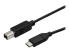 StarTech.com 0,5 m USB C naar USB B printerkabel - Rechte hoek