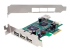 StarTech.com 4-poort PCI Express Low Profile High Speed USB-kaart - Meerdere hoeken