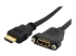 StarTech.com 91cm HDMI Female naar Male Adapter, High Speed Panel Mount HDMI Kabel, 4K 30Hz UHD HDMI, 10.2 Gbps Bandbreedte, HDMI Female naar HDMI Male, Paneel Monteerbare Connector Kabel (HDMIPNLFM3) - Linkerhoek