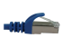 Eaton Tripp Lite Series Cat6a 10G Snagless Shielded Slim STP Ethernet Cable (RJ45 M/M), PoE, Blue, 7 ft. (2.1 m) - Close-up