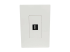 Eaton Tripp Lite Series Single-Gang 1-Port Wall Plate Keystone Cat5/Cat6 USB HDMI Dport RCA - Voorkant