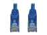Eaton Tripp Lite Series Cat6a 10G Snagless Molded UTP Ethernet Cable (RJ45 M/M), PoE, Blue, 6 ft. (1.8 m) - Close-up