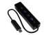 Startech 4-poorts draagbare SuperSpeed USB 3.0-hub met geintegreerde kabel - Rechte hoek