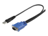 StarTech.com Ultradun USB VGA 2-in-1 KVM-kabel - Close-up