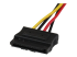 StarTech.com 30cm LP4 naar 2x Vergrendelbare Y-adapter Splitterkabel SATA Voeding - Close-up