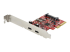 StarTech.com PCIe USB 3.1 Card, 2x USB C 3.1 Gen 2 10Gbps, PCIe Gen 3 x4, ASM3142 Chipset, USB Type-C PCI Express Card, 2-Port USB 3.2 Gen 2x1 Expansion Add-On Card, Windows, macOS, Linux - Rechte hoek