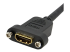 StarTech.com 91cm HDMI Female naar Male Adapter, High Speed Panel Mount HDMI Kabel, 4K 30Hz UHD HDMI, 10.2 Gbps Bandbreedte, HDMI Female naar HDMI Male, Paneel Monteerbare Connector Kabel (HDMIPNLFM3) - Close-up