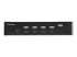StarTech.com 4 Port Dual Monitor KVM HDMI Switch, 4K 60Hz Ultra HD HDR, Desktop Hub 4K HDMI 2.0 KVM Schakelaar met 2 Port USB 3.0 (5Gbps) & 4x USB 2.0 HID, Audio, Hotkey Switching, TAA (SV431HU34K6) - Voorkant