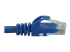 Eaton Tripp Lite Series Cat6a 10G Snagless Molded UTP Ethernet Cable (RJ45 M/M), PoE, Blue, 25 ft. (7.6 m) - Close-up