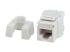 Eaton Tripp Lite Series Cat6a 110-Style Punchdown RJ45 Keystone Jack, White, TAA - Rechte hoek