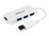 Startech Draagbare 4-poorts SuperSpeed USB 3.0 hub - Rechte hoek