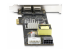 Startech 2-Port 2.5Gbps PoE Network Card, Intel I225-V, 802.3af/at - Rechterkant