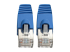 Eaton Tripp Lite Series Cat6a 10G Snagless Shielded STP Ethernet Cable (RJ45 M/M), PoE, Blue, 25 ft. (7.62 m) - Voorkant