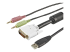 StarTech.com 1,80m 4-in-1 USB DVI KVM-Kabel met Audio en Microfoon - Close-up