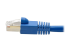 Eaton Tripp Lite Series Cat6a 10G Snagless Shielded STP Ethernet Cable (RJ45 M/M), PoE, Blue, 20 ft. (6.09 m) - Close-up
