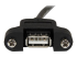 StarTech.com 60 cm lange, op paneel gemonteerde USB-kabel A naar A - Close-up