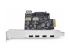 StarTech.com 5-Port USB PCIe Kaart, USB 3.2 10Gbps, 4x USB-C/1x USB-A - Close-up