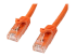 StarTech.com 25ft CAT6 Ethernet Cable, 10 Gigabit Snagless RJ45 650MHz 100W PoE Patch Cord, CAT 6 10GbE UTP Network Cable w/Strain Relief, Orange, Wiring is UL Certified/TIA - Rechte hoek