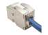 Eaton Tripp Lite Series Shielded Cat6a Keystone Jack with Dust Shutter, 180-Degree , Toolless - Rug
