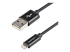 StarTech.com 1 m zwarte Apple 8-polige Lightning connector naar USB-kabel voor iPhone / iPod / iPad - Rechte hoek