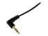 StarTech.com 6 ft / 1,8m slanke 3.5mm naar rechts gehoekte Stereo Audio kabel - Close-up