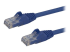 StarTech.com 100ft CAT6 Ethernet Cable, 10 Gigabit Snagless RJ45 650MHz 100W PoE Patch Cord, CAT 6 10GbE UTP Network Cable w/Strain Relief, Blue, Wiring is UL Certified/TIA - Rechte hoek