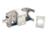Eaton Tripp Lite Series Shielded Cat6a Keystone Jack with Dust Shutter, 180-Degree , Toolless - Binnen