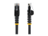 StarTech.com 75ft CAT6 Ethernet Cable, 10 Gigabit Snagless RJ45 650MHz 100W PoE Patch Cord, CAT 6 10GbE UTP Network Cable w/Strain Relief, Black, Wiring is UL Certified/TIA - Meerdere hoeken