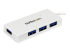 Startech Draagbare 4-poorts SuperSpeed USB 3.0 hub - Linkerhoek