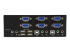 Startech 2-poorts KVM switch met dubbele VGA en 2 poorts USB Hub - Rug