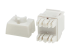 Eaton Tripp Lite Series Cat6a 110-Style Punchdown RJ45 Keystone Jack, White, TAA - Rug