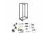 StarTech.com 42U open-frame server rack kast met 4 stijlen met instelbare diepte - Voorkant