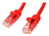 StarTech.com 50ft CAT6 Ethernet Cable, 10 Gigabit Snagless RJ45 650MHz 100W PoE Patch Cord, CAT 6 10GbE UTP Network Cable w/Strain Relief, Red, Wiring is UL Certified/TIA - Rechte hoek