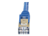 StarTech.com 5m CAT6A Ethernet Cable, 10 Gigabit Shielded Snagless RJ45 100W PoE Patch Cord, CAT 6A 10GbE STP Network Cable w/Strain Relief, Blue, UL Certified Wiring/TIA - Close-up